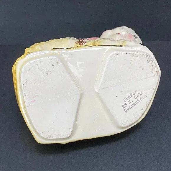 Vintage 23K Gold Guaranteed 1950s Lamb Planter - Picture 6 of 8